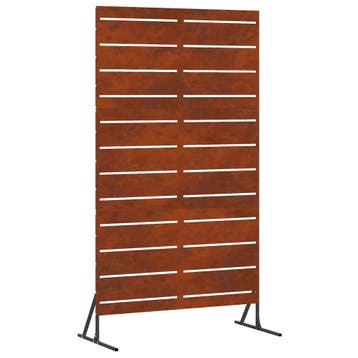 Tuinwand Grijs Staal | Tweedekansje | OP=OP, Tuin en Terras, Tuinschermen, Staal, Minder dan 100 cm, Ophalen of Verzenden, Zo goed als nieuw