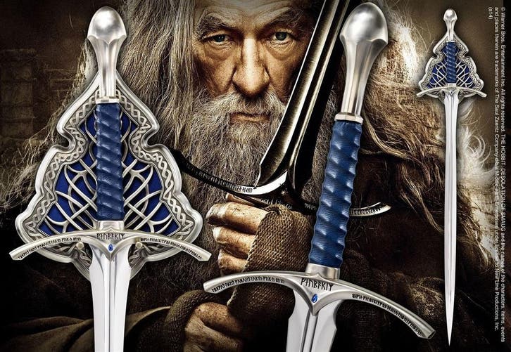 The Hobbit Replica 1/1 Glamdring Sword 120 cm, Verzamelen, Lord of the Rings, Nieuw, Ophalen of Verzenden