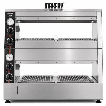 Makfry Warmhoudvitrine | Hot Display HD4 | RVS | Cap. 20KG |, Ophalen of Verzenden, Nieuw in verpakking