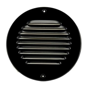 Aluminium rond schoepenrooster ZWART opbouw, Verzenden, Nieuw