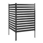 Tuinhek 2 Panelen 91 X 152 Cm Metaal Privacyhek Met Palen &a, Verzenden