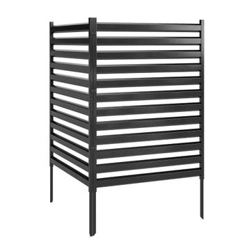 Tuinhek 2 Panelen 91 X 152 Cm Metaal Privacyhek Met Palen &a, Verzenden