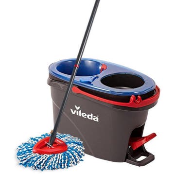 H2Pro Spin Mop Systeem - Zwart/Rood/Blauw
