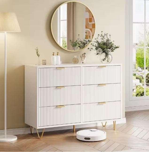 Moderne Ladekast 4 of 6 Lades – Witte Opbergkast met Beveili, Huis en Inrichting, Kasten | Ladekasten, Nieuw, Verzenden