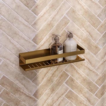 Brauer Doucherek 40 cm - Goud Geborsteld Pvd, Huis en Inrichting, Ophalen of Verzenden, Nieuw
