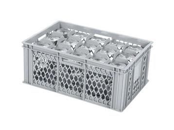BASIC glazenkrat - 600 x 400 x H 250 mm voor 15 glazen -, Ophalen of Verzenden, Nieuw