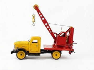 USSR - Model vrachtwagen - vintage kraanwagen speelgoed