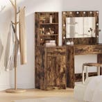 vidaXL buffetkast Gerookt eiken 40 x 40,5 x 135 cm Bewerkt, Huis en Inrichting, Kasten | Buffetkasten, Minder dan 50 cm, Verzenden