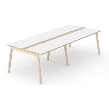 Nova-wood vergadertafel 10 persoons met kabelmanagement |, Nieuw in verpakking