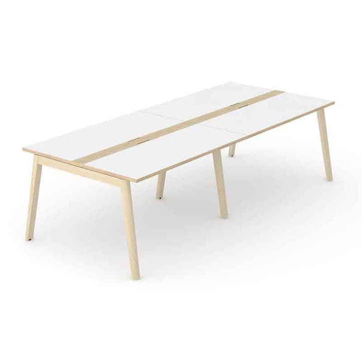 Nova-wood vergadertafel 10 persoons met kabelmanagement |, Zakelijke goederen, Kantoor en Winkelinrichting | Kantoormeubilair en Inrichting