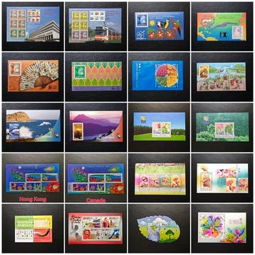 Hongkong 1991/2012 - 20 souvenirblokken, met onder andere, Gestempeld