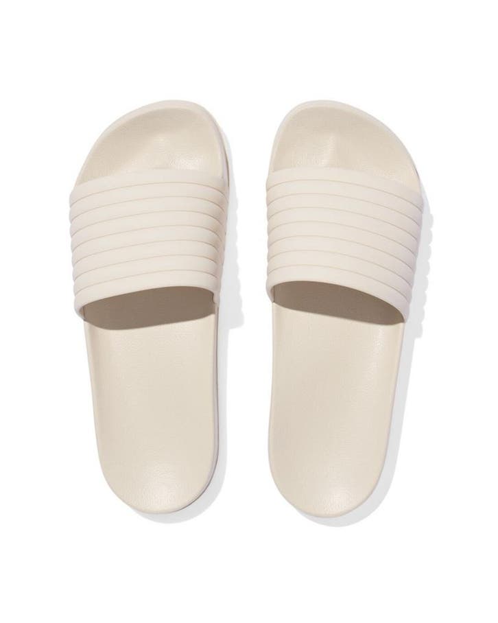 HEMA Damesbadslippers met ribbelband gebroken wit, Kleding | Dames, Overige Dameskleding, Nieuw, Verzenden