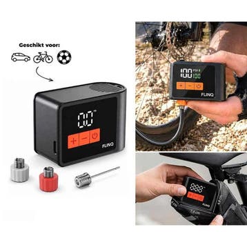 Flinq Airpocket Mini Luchtcompressor Draadloze Bandenpomp -, Verzenden, Nieuw