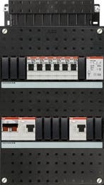 ABB groepenkast 1-fase, 6 groepen, 2 Aardlekschakelaars, Doe-het-zelf en Verbouw, Elektra en Kabels, Nieuw