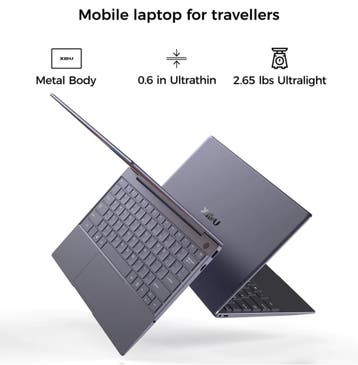 XIDU Tour Pro grijs 128GB 8GB touchscreen laptop, Computers en Software, Qwerty, 8 GB, Minder dan 2 Ghz, Ophalen of Verzenden