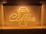 Koffie coffe bar neon bord lamp LED verlichting reclame lich, Verzenden, Nieuw