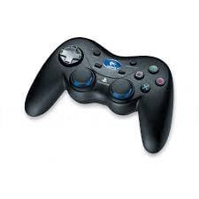 PS2 Controller Logitech Wireless Zwart/Blauw, Ophalen of Verzenden, Zo goed als nieuw