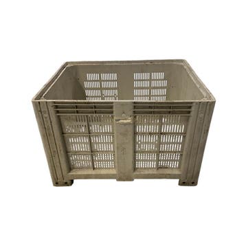 Kunststof palletbox type 1 beschadigd 1200 x 1000 x 785 mm, Doe-het-zelf en Verbouw, Kratten en Dozen, Gebruikt, 100 cm of meer