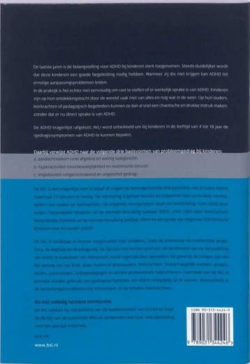 AVL ADHD-Vragenlijst Handleiding 9789031344246 E.M. Scholte, Boeken, Verzenden, Gelezen, E.M. Scholte
