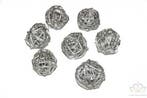 Rattan Ballen Brunch Ball Zilver dia 4 cm ca. 14 stuks, Ophalen of Verzenden, Nieuw