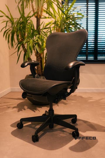 Herman Miller Mirra Graphite Butterfly - ZGAN - 5J Garantie, Verzenden, Zwart, Zo goed als nieuw, Bureaustoel