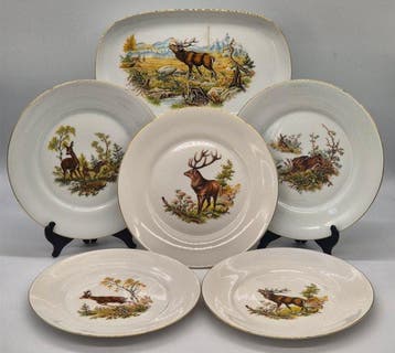 Wunsiedel Bavaria – 6-teiliges Service-Set – Porzellan mit