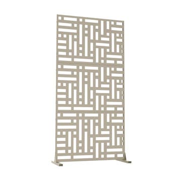 Scheidingswand Bernalda kamerscherm 180x90x40 cm knoflook be, Verzenden, Nieuw