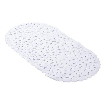 Badmat antislip | Differnz (70 x 35 cm, PVC, Anti-slip, Wit), Verzenden, Nieuw