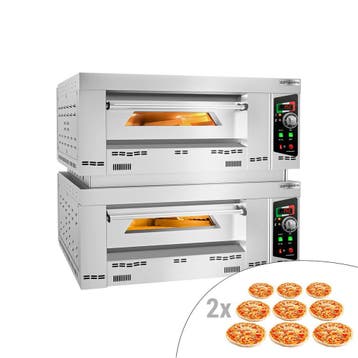 GGM Gastro | Gas pizzaoven (chamotte bakvloer) - | GEP9#GEP9, Verzenden