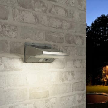 Solar wandlamp Stuttgart met 21 leds en bewegingsmelder RVS, Zonne-energie, Verzenden, Minder dan 50 watt, Wandlamp