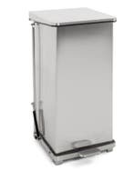 Pedaalemmer met scharnierdeksel 90L | 44x44x77(h)cm, Verzenden, Nieuw in verpakking