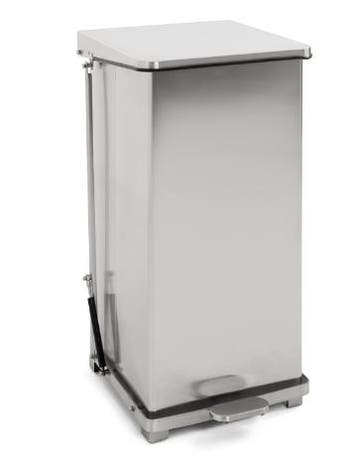 Pedaalemmer met scharnierdeksel 90L | 44x44x77(h)cm, Verzenden, Nieuw in verpakking