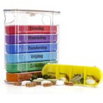 Pillendoosje 7 daags / 4 vakjes per dag - MULTICOLOR, Diversen, Ophalen of Verzenden, Nieuw