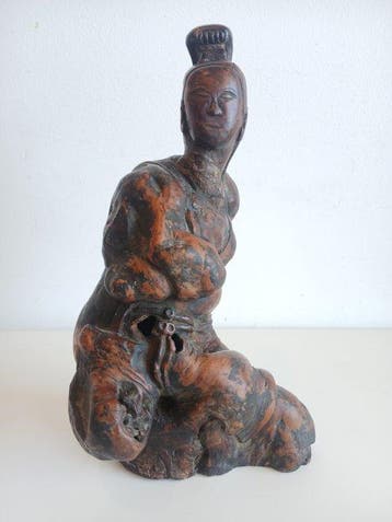 Figuur - Carved Root Samurai - Hout - Azië