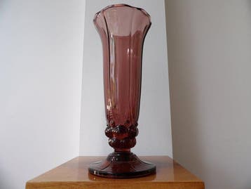 Val Saint Lambert - Charles Graffart - Vaas - Glas, Antiek en Kunst, Antiek | Glas en Kristal
