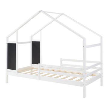 Kinderbed Lorenskog houten huisbed met valbescherming 200x90, Kinderen en Baby's, Kinderkamer | Bedden, Verzenden, Nieuw