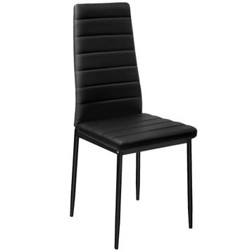 Eetkamerstoelen, kunstleer - zwart, Set van 6, Huis en Inrichting, Verzenden, Nieuw