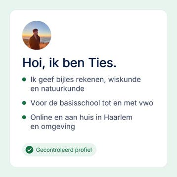 Bijles rekenen in Haarlem of online, basisschool, Privéles, Bijles