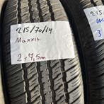 4 x Maxxis 215-70-14 white wall Zomerbanden 7,5mm, 14 inch, Ophalen of Verzenden, Band(en), Personenwagen