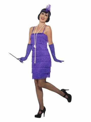 Flapper kostuum Roaring 20s Paars, Ophalen of Verzenden, Nieuw