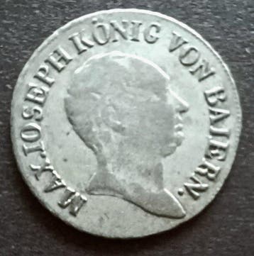 Duitsland, Beieren Königreich Bayern – 6 Kreuzer 1813 -
