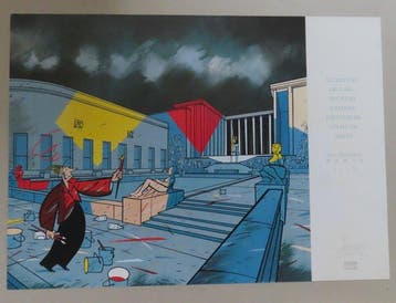 Serge Clerc - 1 Offset Print - Champaka book - Musée dArt, Nieuw