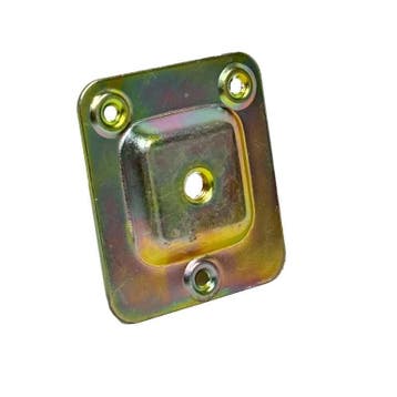Bevestigingsplaat recht 58x66mm met M8 schroefdraad, Ophalen of Verzenden, Nieuw, Metaal