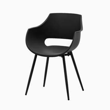 DS4U - Louis tuinstoel - Set van 6 - Zwart - Kunststof -, Huis en Inrichting, Stoelen, Ophalen of Verzenden, Nieuw, Zwart