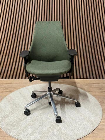 Voorraad Groene Herman Miller Sayl Stoelen - Duurzaam Design, Huis en Inrichting, Bureaustoelen, Verzenden, Zo goed als nieuw