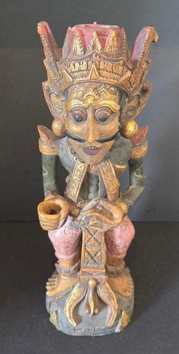 Bali Keris stand - collectie Jac Hoogerbrugge - Hout -