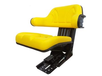 Mechanisch geveerde trekker stoel John Deere - PVC met armle, Ophalen of Verzenden
