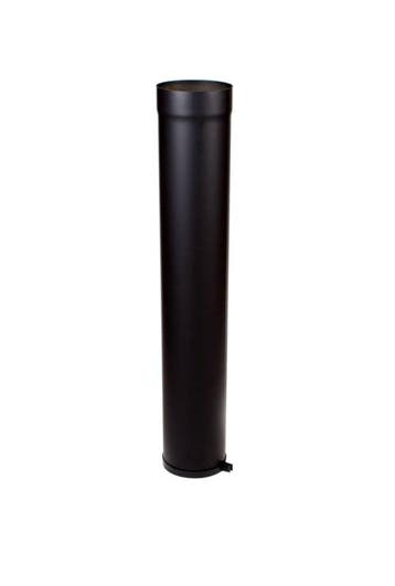 Enkelwandige kachelpijp CTC EW120 - 100 cm paspijp Zwart, Ophalen, Nieuw