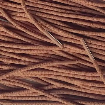 Ronde wax veters - Hazelnoot • 120  cm x 3 mm, Ophalen of Verzenden, Nieuw