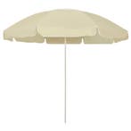vidaXL Strandparasol 240 cm zandgeel, Verzenden, Nieuw, 2 tot 3 meter, Strandparasol
